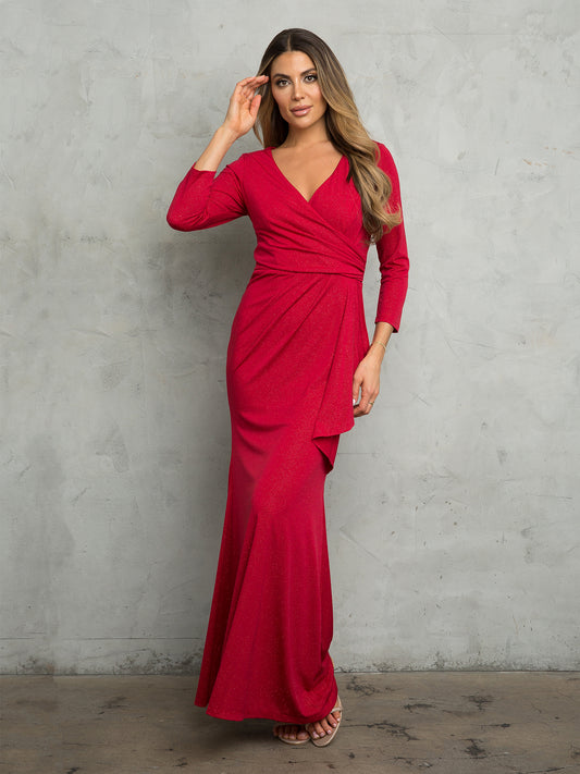 Mother of the Bride Dresses Glitter Long Mother of the Bride Dress Red 