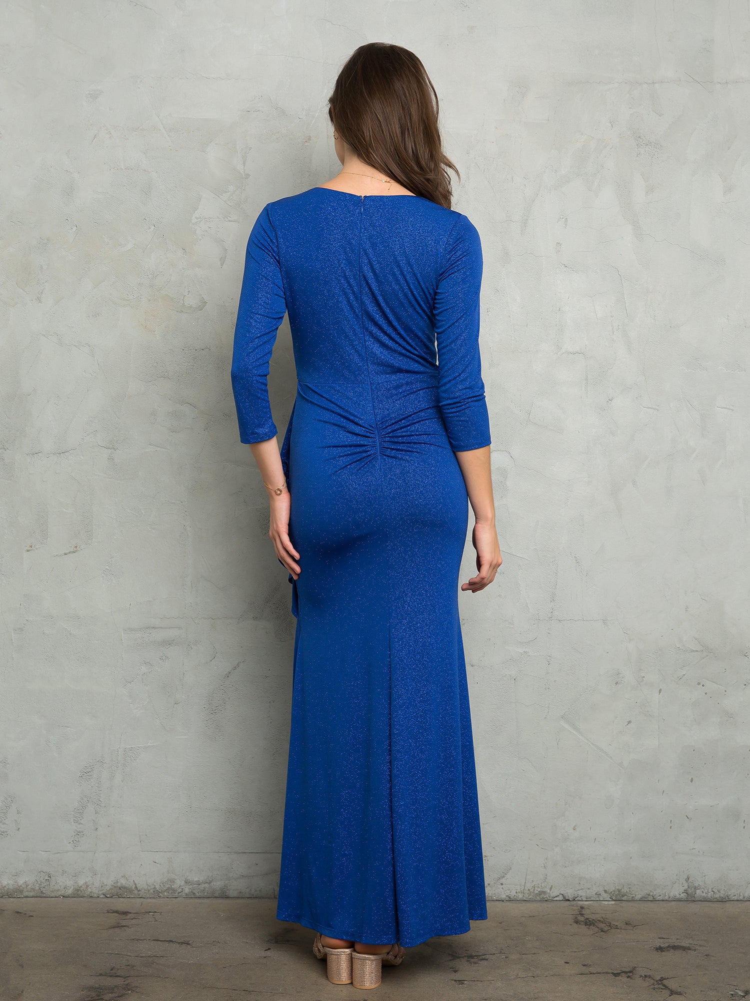Eva Fashion 3472 Glitter Long Mother of the Bride Formal Dress