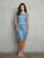 Mother of the Bride Dresses Short Mini Lace Cocktail Dress Dusty Blue
