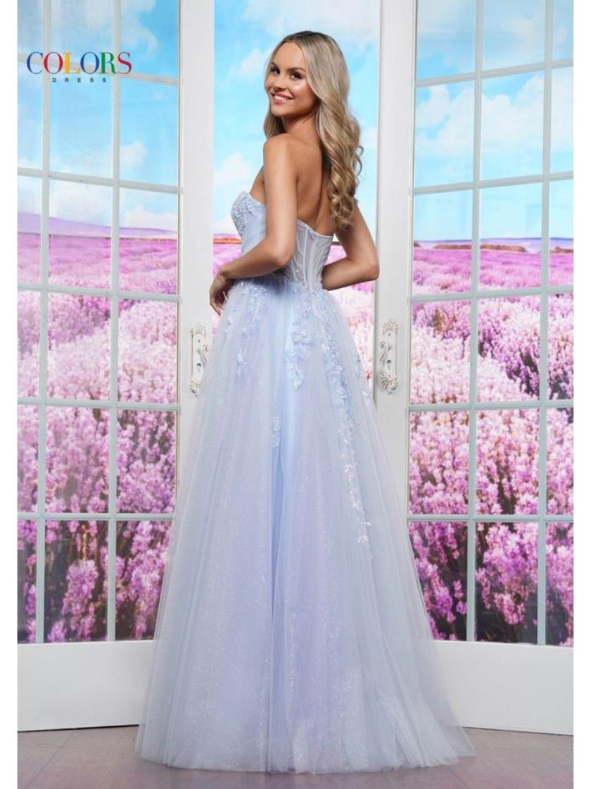 Colors 3473 Long Formal Beaded Ball Gown Prom Dress