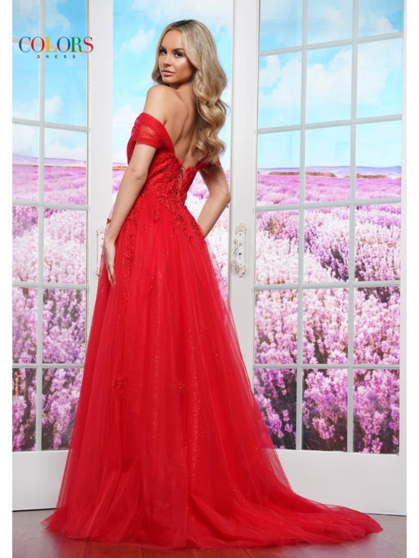 Colors 3474 Ball Gown Long Formal Prom Dress