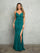 Prom Dresses Long Formal Fitted Glitter Prom Dress Hunter Green