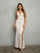 Prom Dresses Long Formal Fitted Glitter Prom Dress Platinum