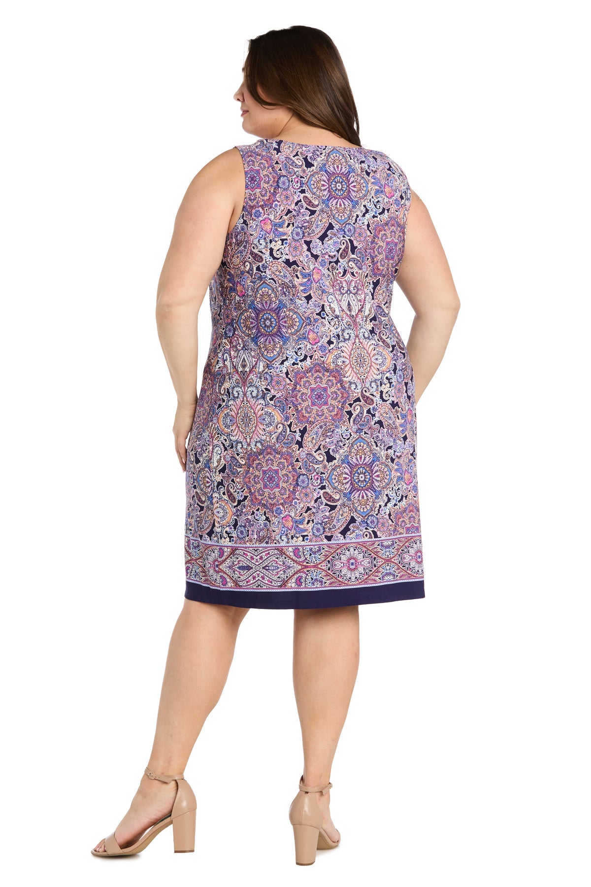R&M Richards 3477W Short Plus Size Printed Jacket Dress