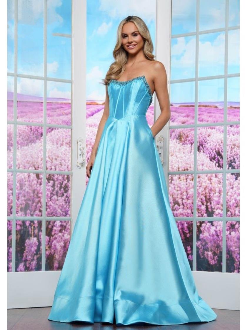 Prom Dresses Formal Ball Gown Long Evening Prom Dress Turquoise