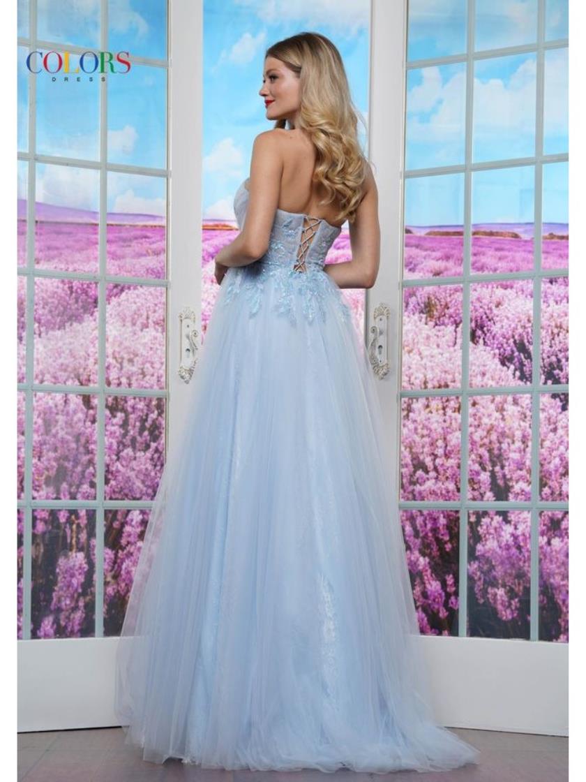 Colors 3484 Long Ball Gown Formal Prom Dress