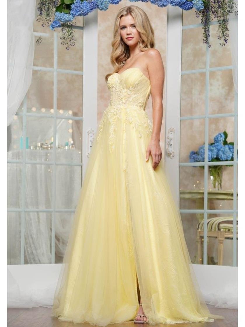 Prom Dresses Long Ball Gown Formal Prom Dress Yellow