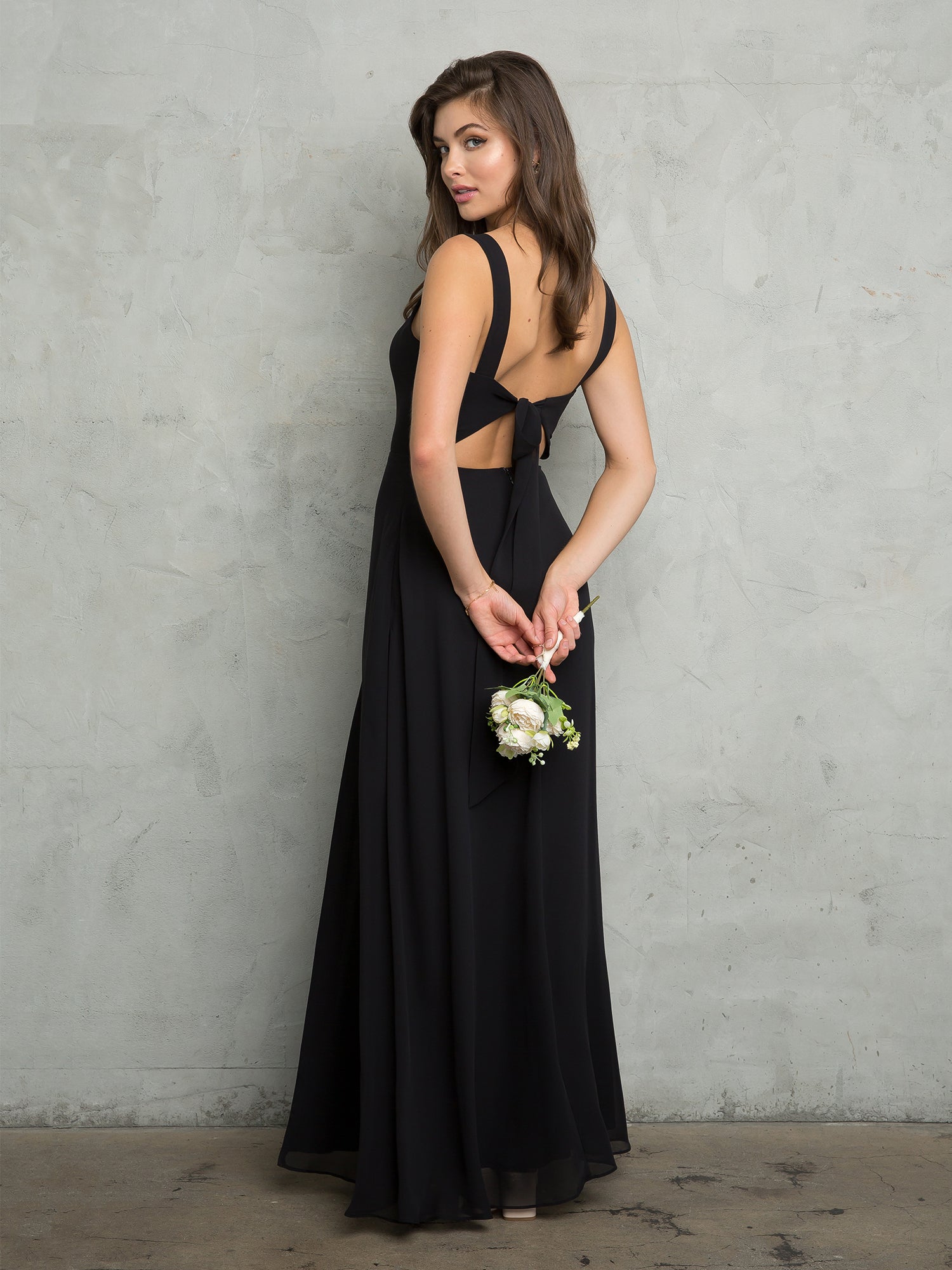 Eva Fashion 3485 Bridesmaids Long Slit Formal Dress