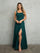 Formal Dresses Long Slit Prom Formal Dress Hunter Green