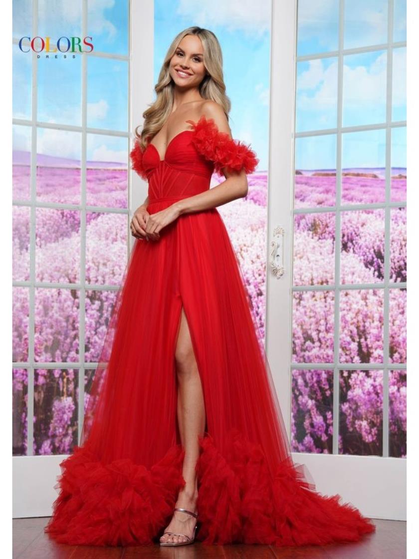 Colors 3485 Formal Long Ball Gown Prom Dress