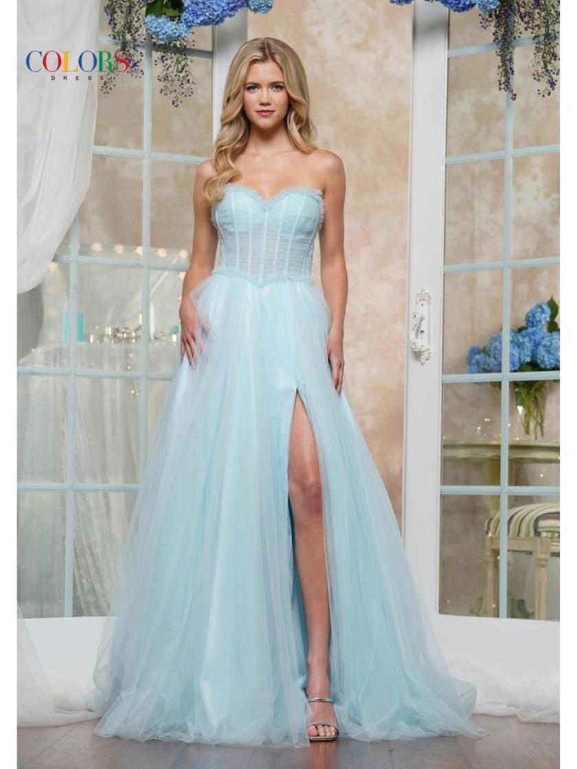 Colors 3486 Formal Ball Gown Long Prom Dress