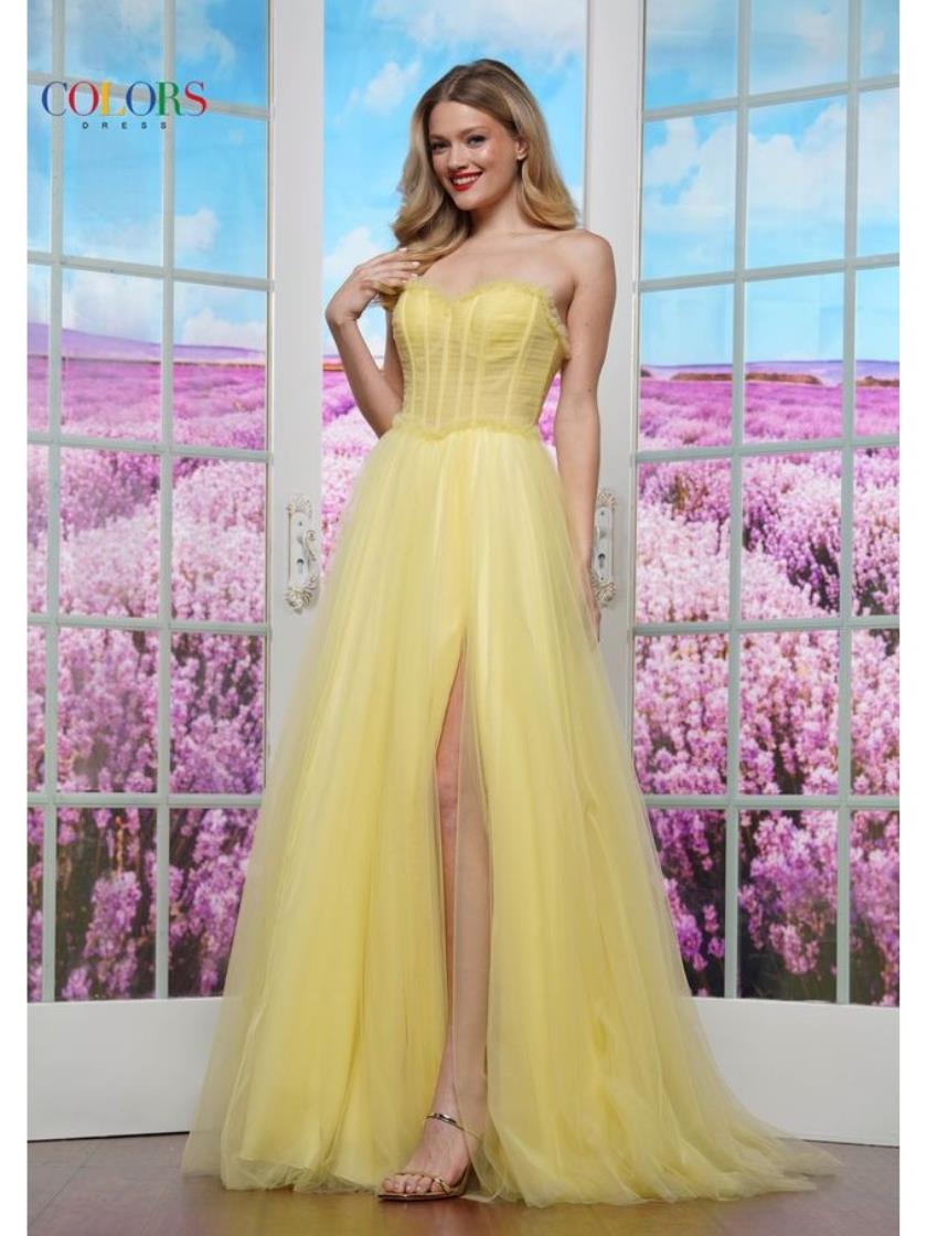 Colors 3486 Formal Ball Gown Long Prom Dress