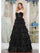 Prom Dresses Long Ruffle Formal Gown Prom Dress Black