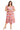 Plus Size Dresses Plus Size Ruffle Floral Print Midi Dress Coral/Multi
