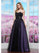 Prom Dresses Ball Gown Long Formal Prom Dress Black Lavender