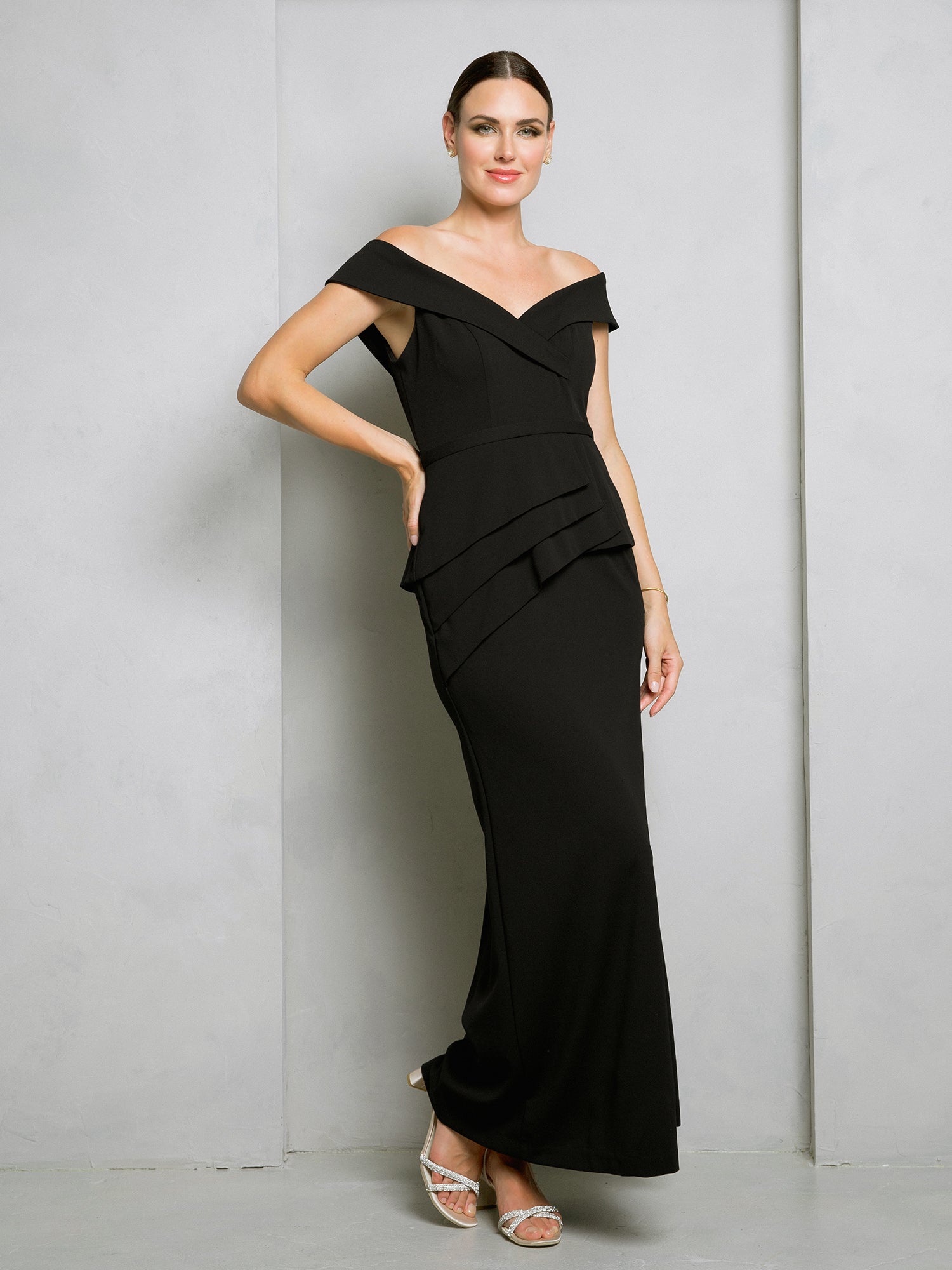 Eva Fashion 3500 Long Formal Fitted Evening Dress - Hunter Green / M Eva Fashion 3500 Long Formal Fitted Evening Dress - Hunter Green / M