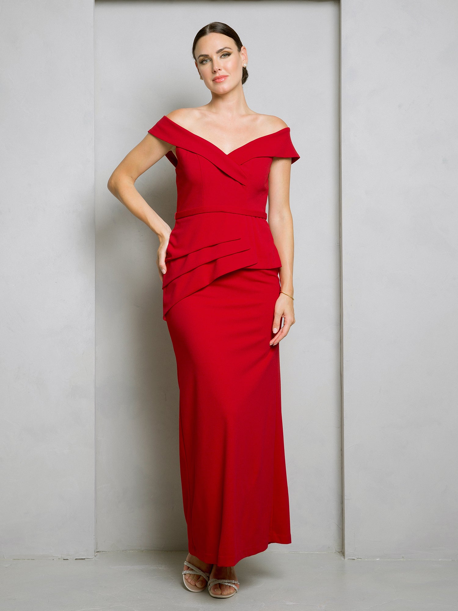 green emerald velvet dress Eva Fashion 3500 Long Formal Fitted Evening Dress