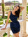 Homecoming Dresses One Shoulder Short Fitted Dress Midnight