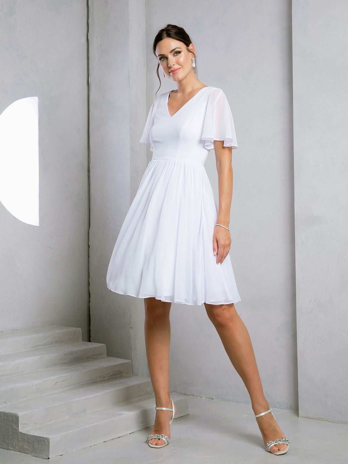 Eva Fashion 3508 Knee Length A Line Cocktail Dress