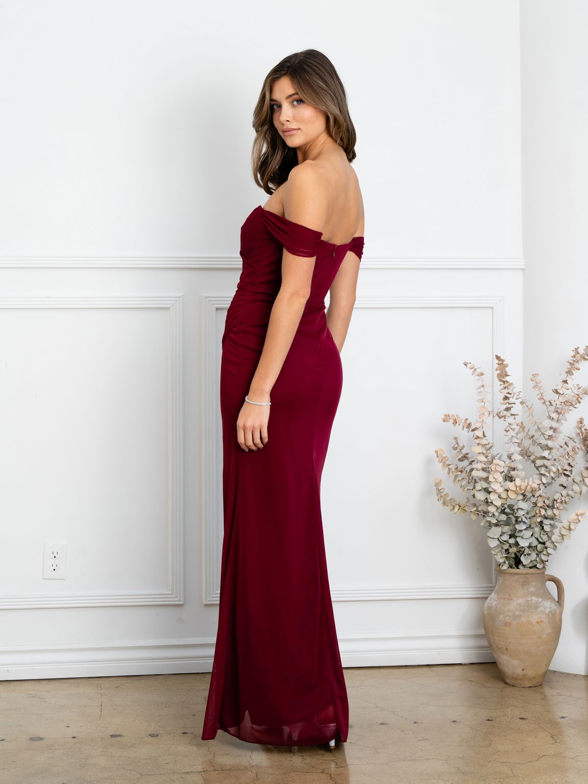 Eva Fashion 3510 Fitted Long Formal Slit Prom Dress