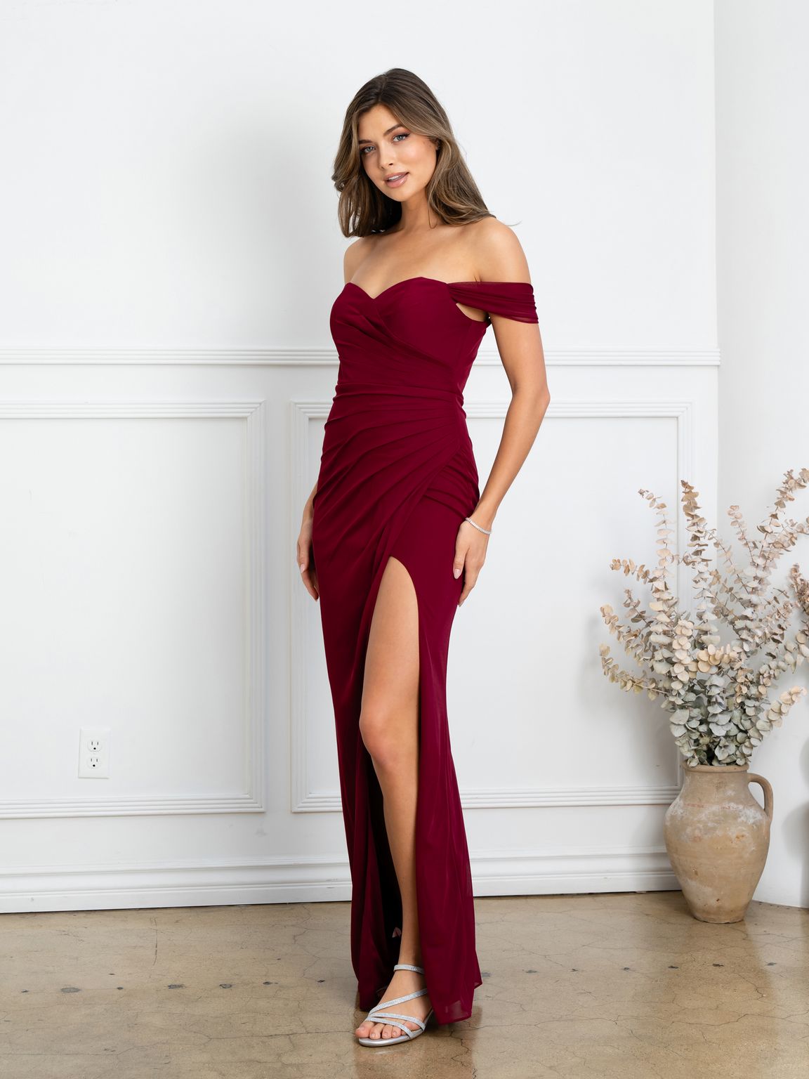 Eva Fashion 3510 Fitted Long Formal Slit Prom Dress