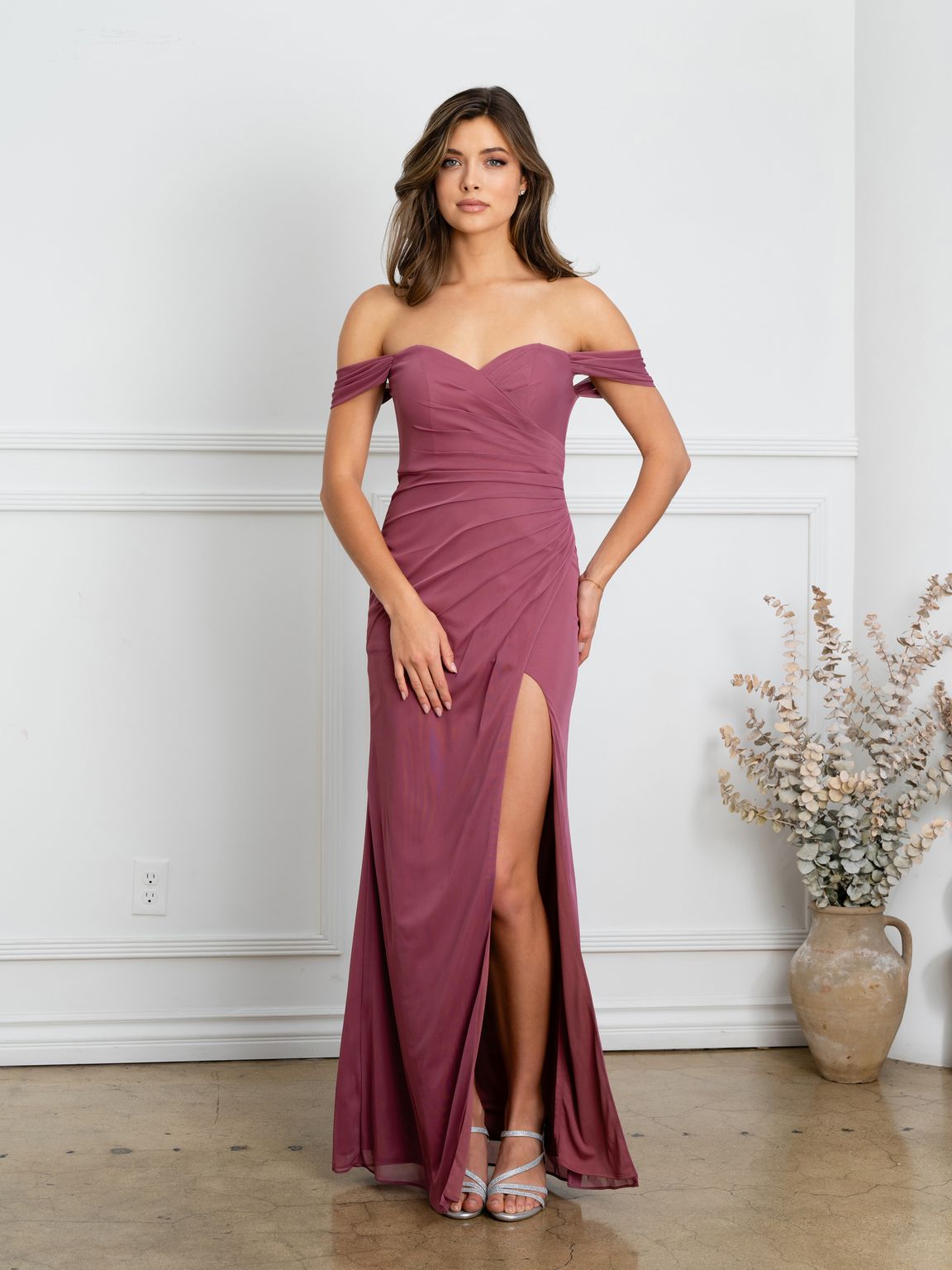 Eva Fashion 3510 Fitted Long Formal Slit Prom Dress