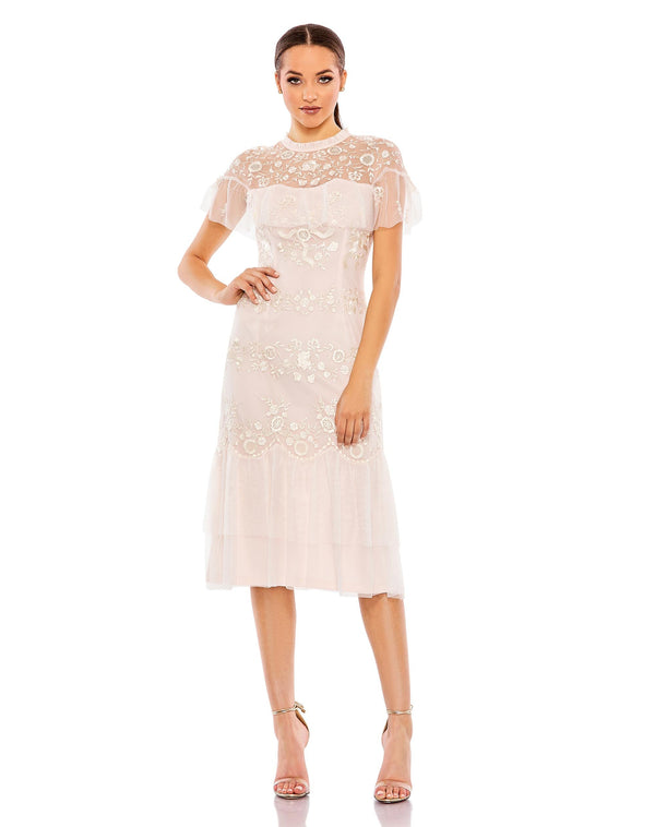 Short Cocktail Dress A Line Midi Mac Duggal 35147