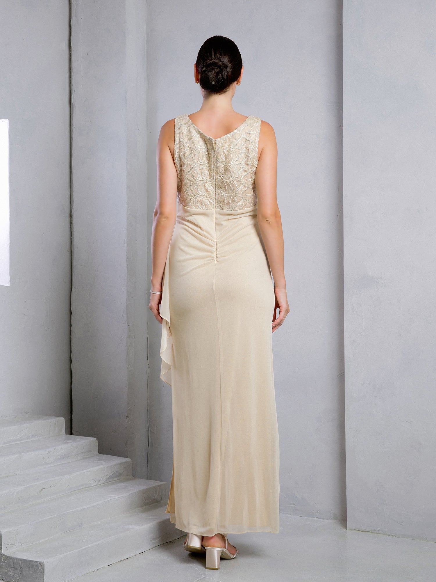 Eva Fashion 3517 Long Formal Mother of the Bride Bolero Dress