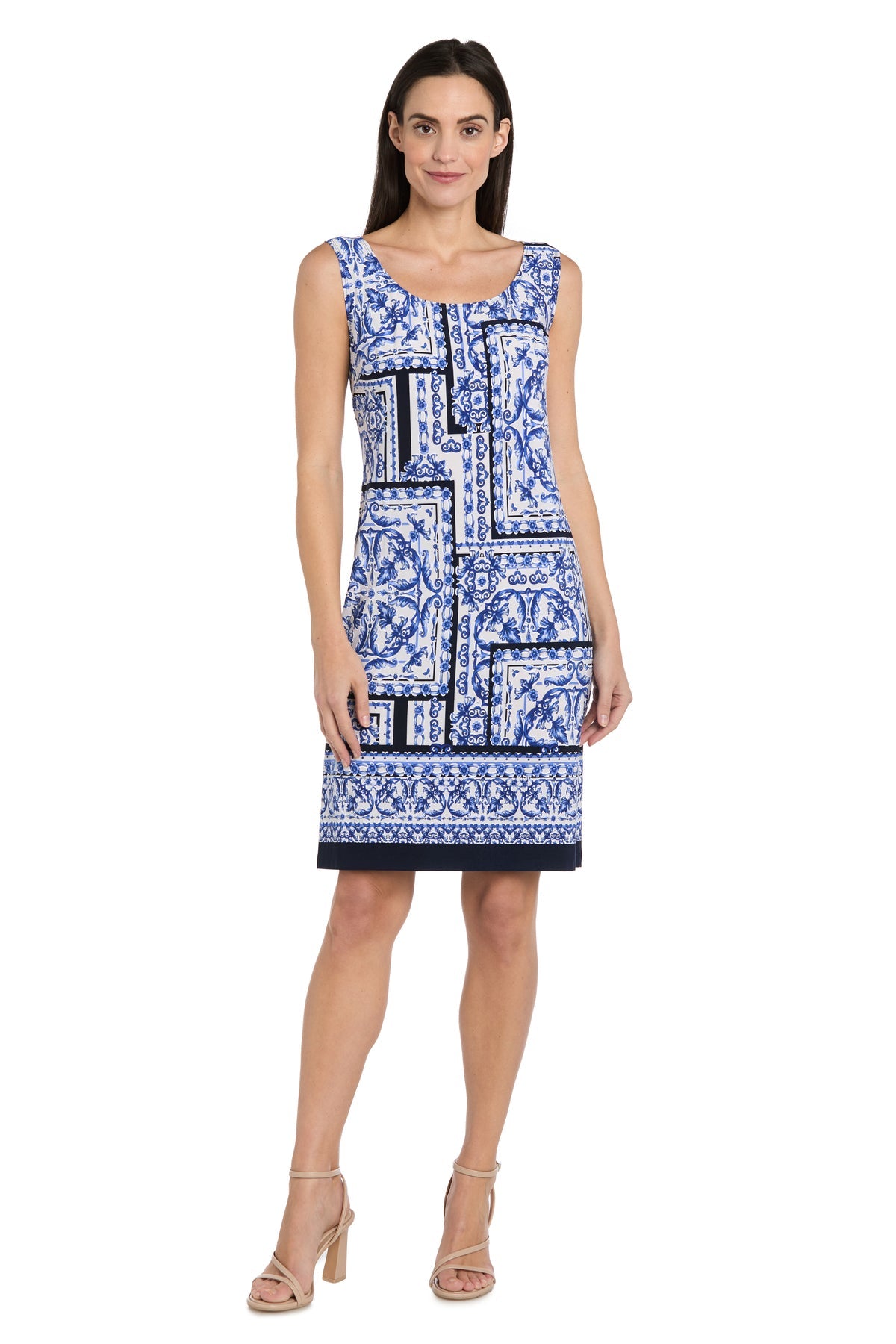 R&M Richards 3517 Short Mother of the Bride Two Piece Printed Dress