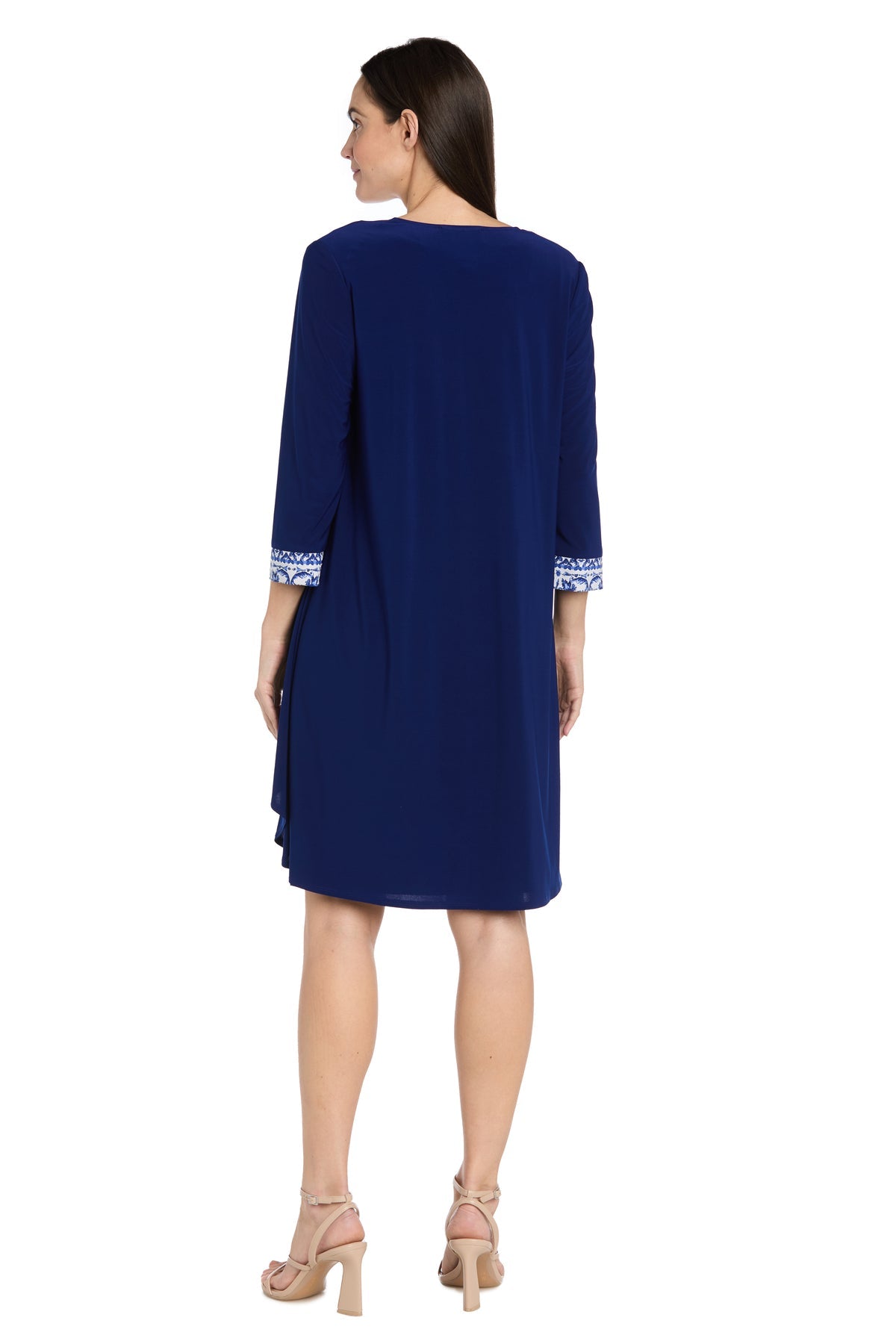 R&M Richards 3517 Short Mother of the Bride Two Piece Printed Dress