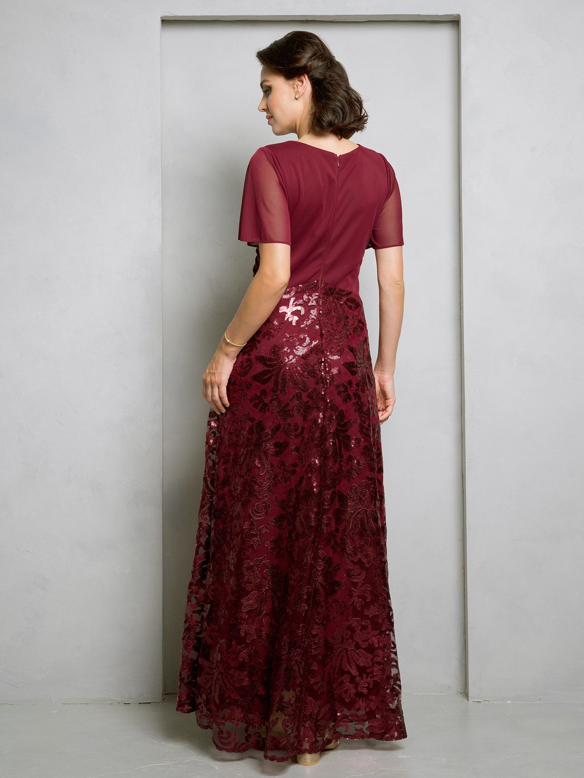 Eva Fashion 3519 Mother of the Bride Long Sequin Lace Formal Dress