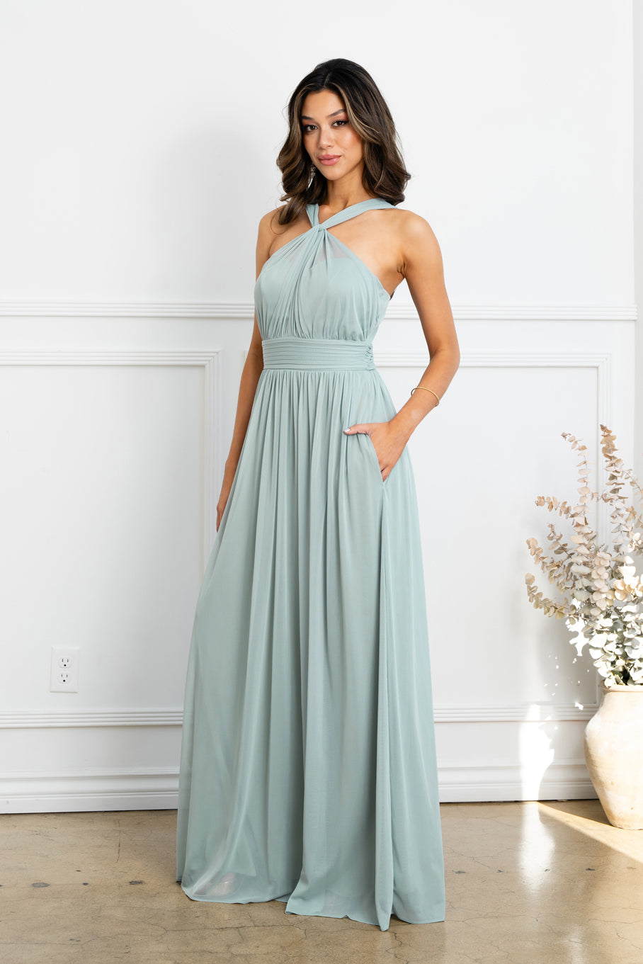 Eva Fashion 3520 Long Formal A Line Bridesmaid Dress