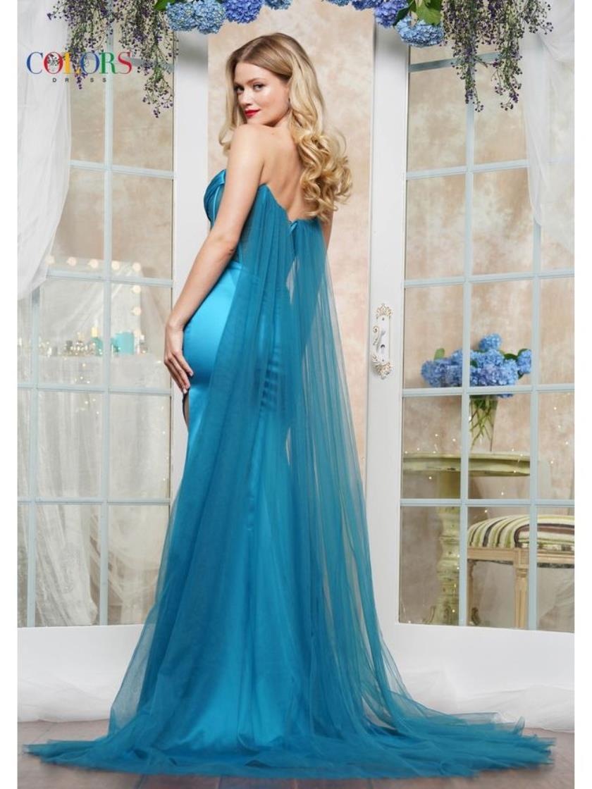 Colors 3520 Formal Fitted Evening Long Prom Dress