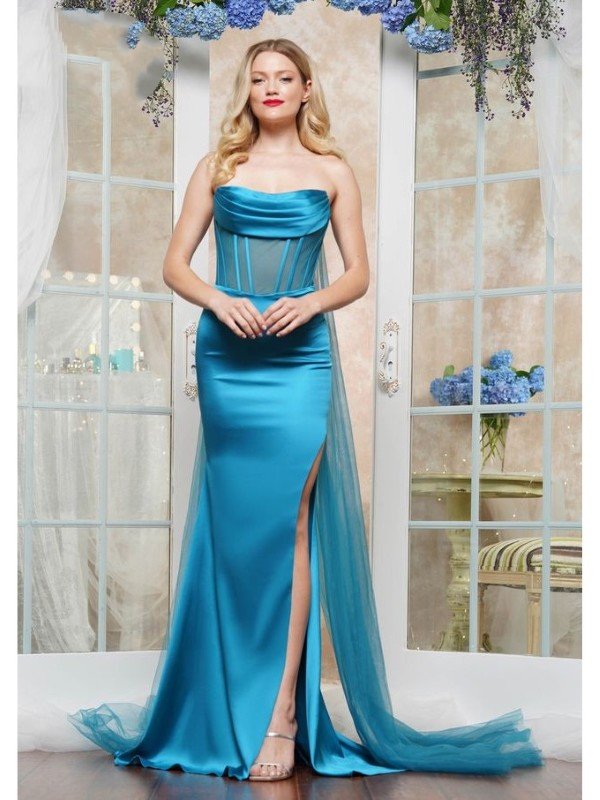 Prom Dresses Formal Fitted Evening Long Prom Dress Teal