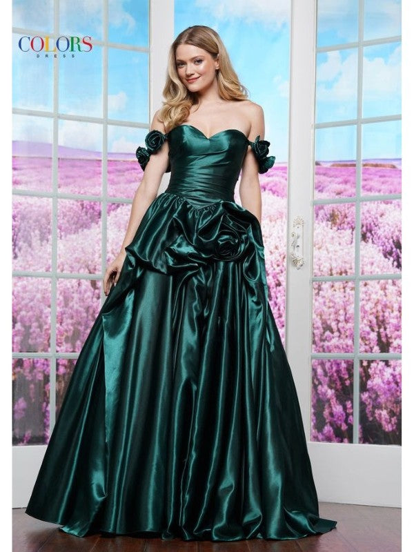 Colors 3521 Long Ball Gown Formal Evening Prom Dress