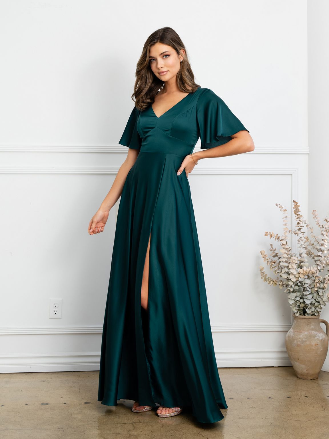 Formal Dresses  Long Formal A Line Evening Dress Hunter Green