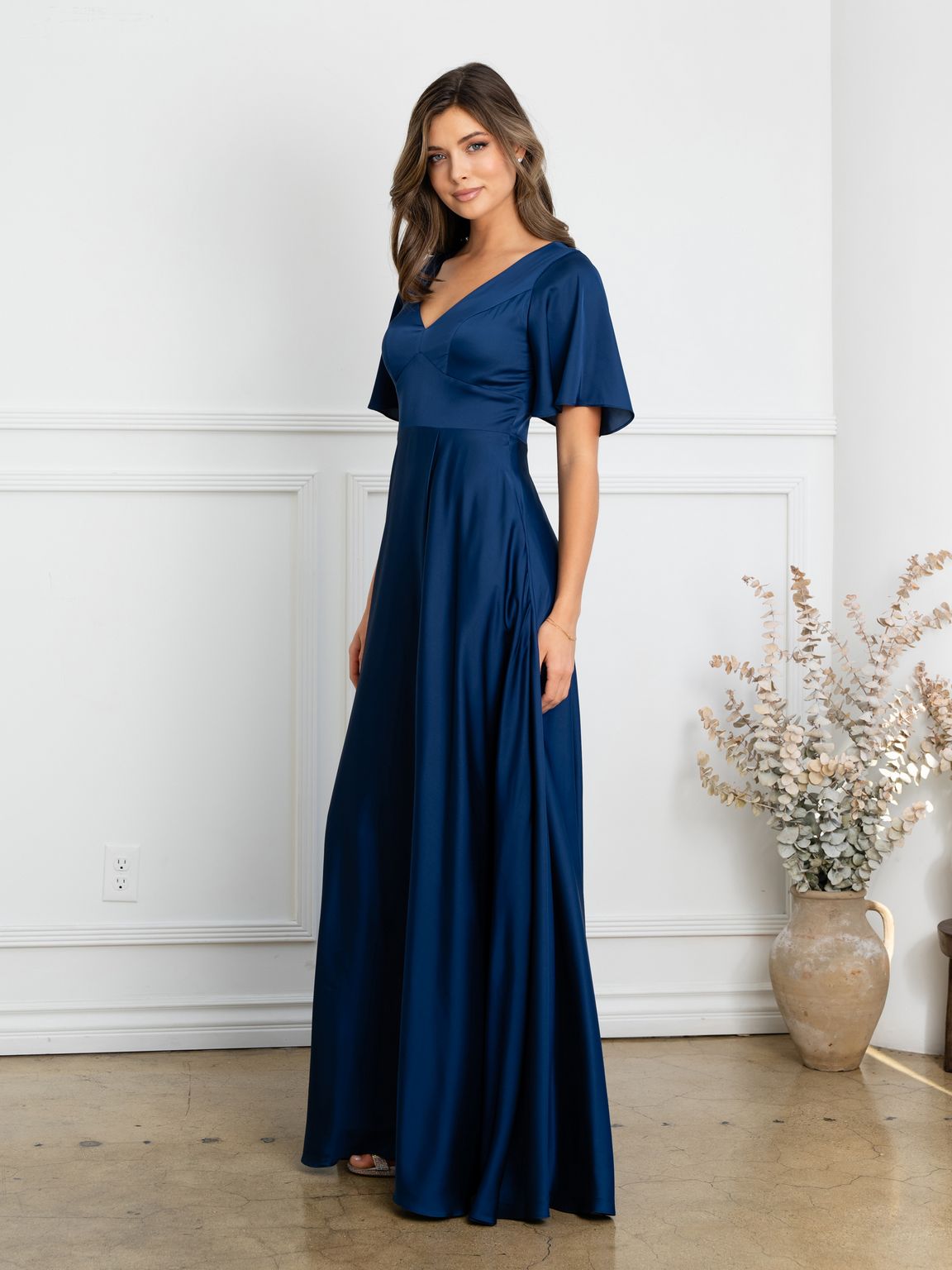 Formal Dresses  Long Formal A Line Evening Dress Navy