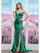 Prom Dresses Long Midriff Ruched Formal Skirt Prom Dress Emerald