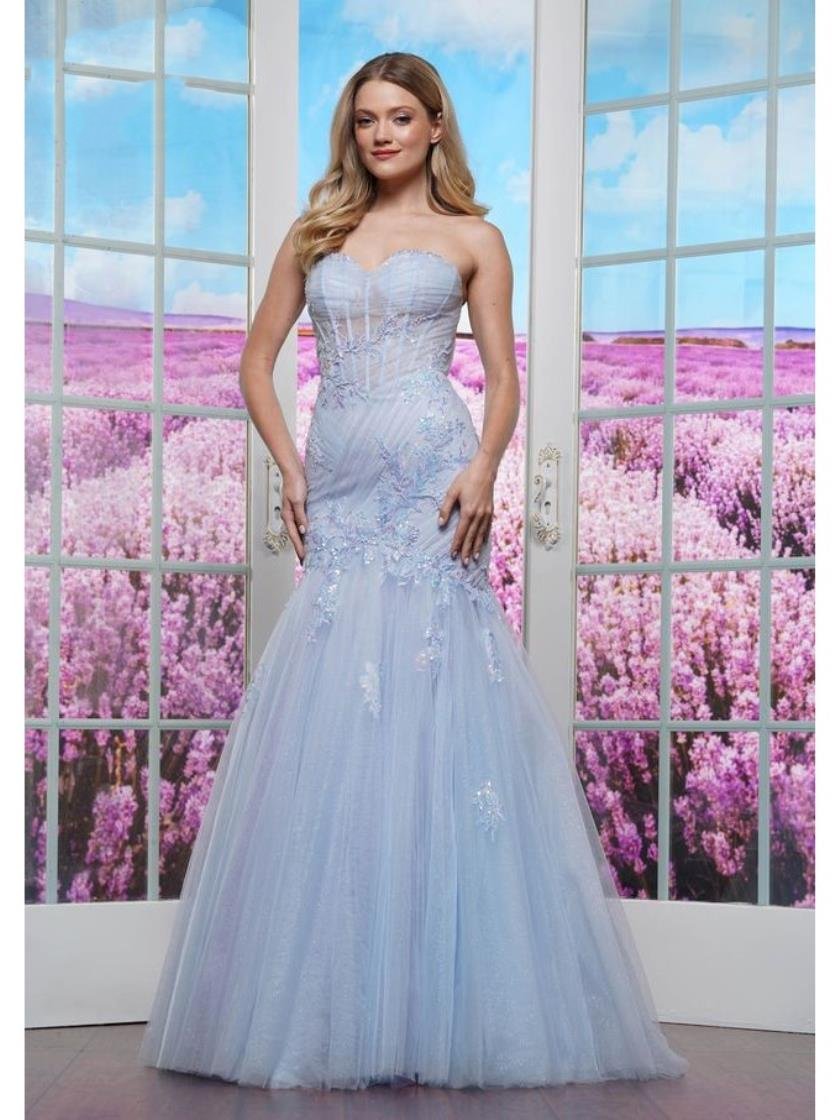 Prom Dresses Formal Fitted Long Evening Prom Dress Blue