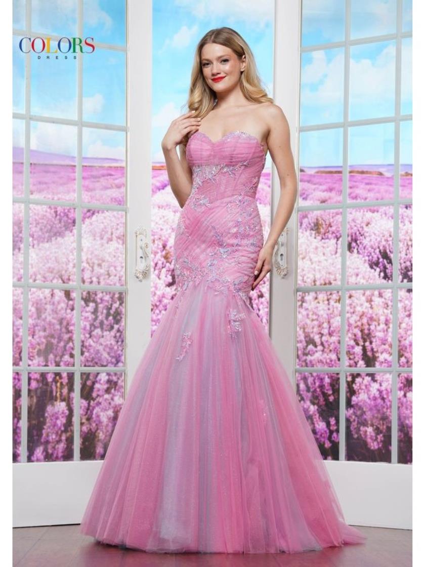 Colors 3529 Formal Mermaid Long Evening Prom Dress