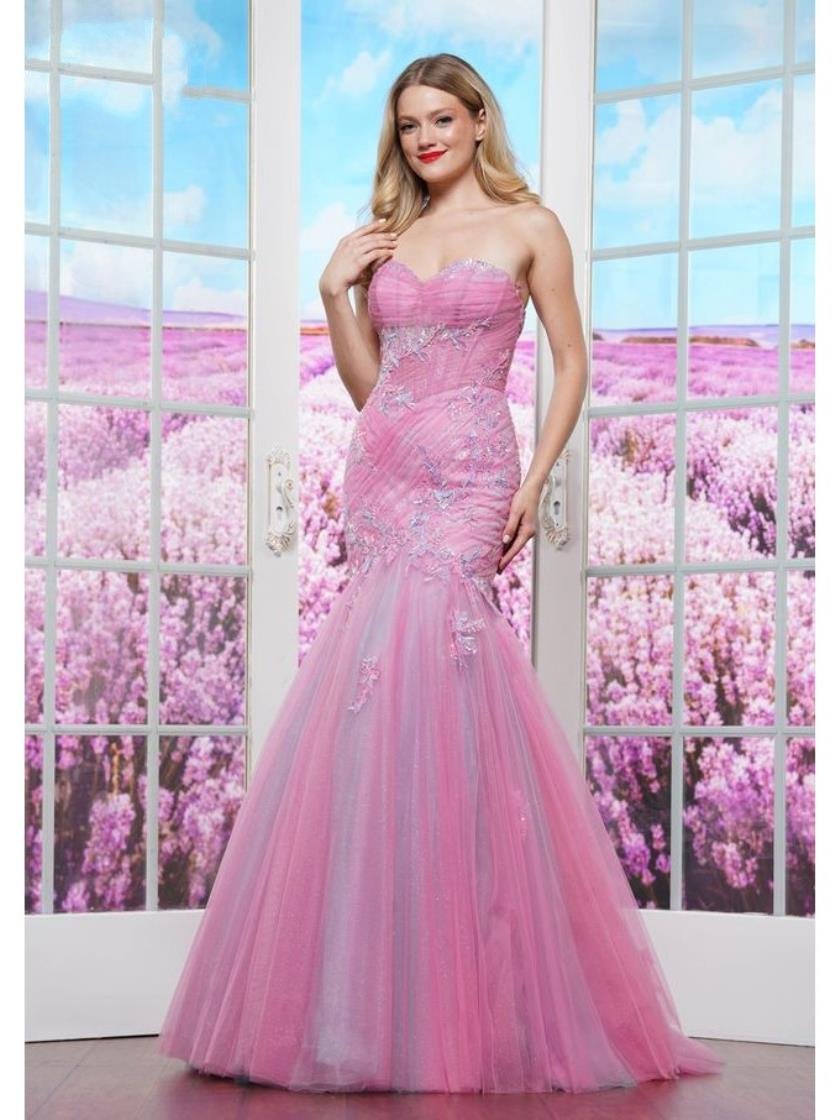 Prom Dresses Formal Fitted Long Evening Prom Dress Hot Pink