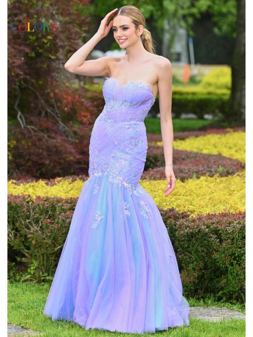Colors 3529 Formal Mermaid Long Evening Prom Dress