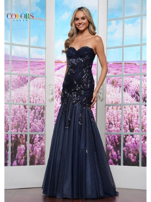 Colors 3529 Formal Mermaid Long Evening Prom Dress