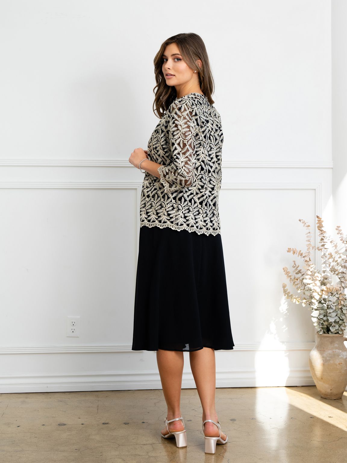 Eva Fashion 3530 Short Mother of the Bride Jacket Cocktail Dress
