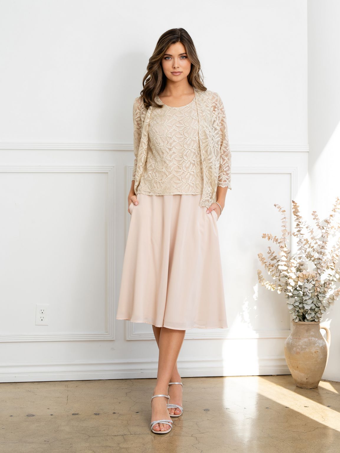 Eva Fashion 3530 Short Mother of the Bride Jacket Cocktail Dress