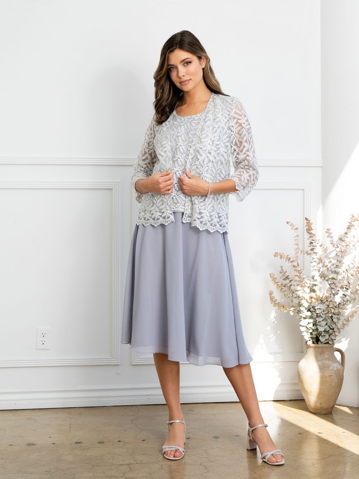 Eva Fashion 3530 Short Mother of the Bride Jacket Cocktail Dress