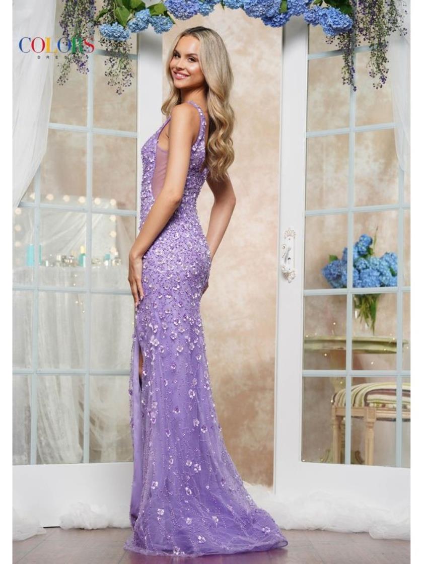 Colors 3538 Formal Fitted Evening Long Dress