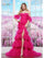 Prom Dresses Long Formal Fitted Ruffle Prom Dress Fuchsia
