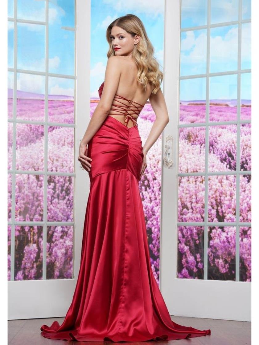 Prom Dresses Formal Mermaid Long Stretch Prom Dress Red