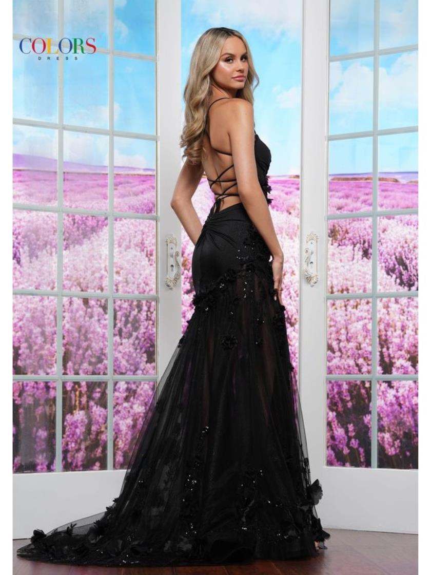Colors 3552 Long Formal Mermaid Prom Dress